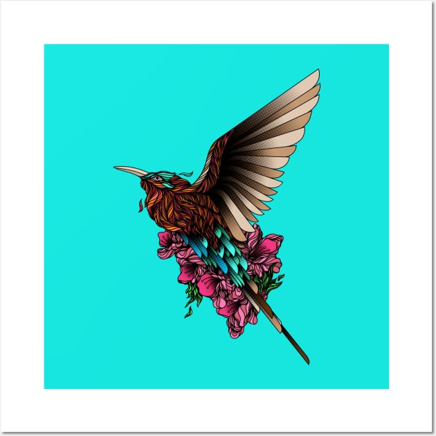 Carmine Bee Eater. Wall Art by BGallardo13